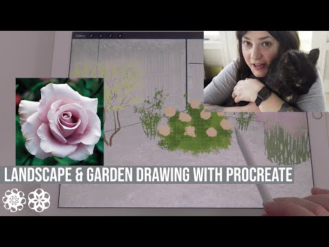 Landscape Design &amp; Garden Drawing with Procreate for iPad Pro