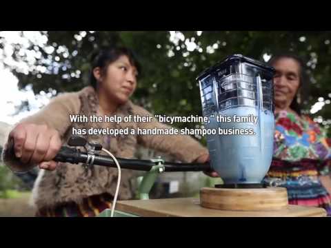 Pedal-powered machines created to help farming families in Guatemala