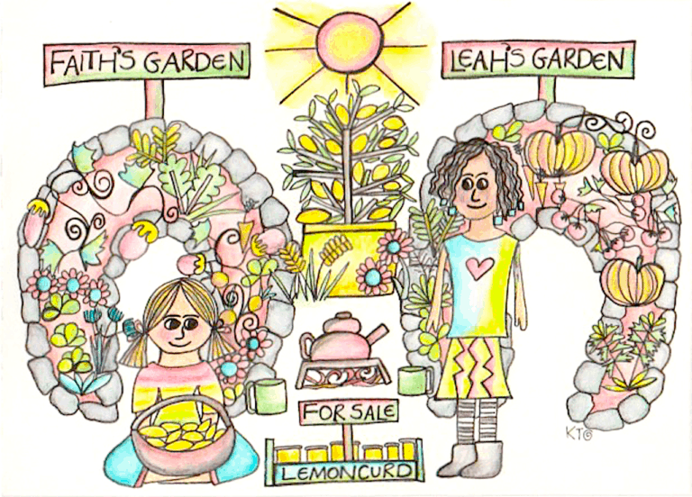 permaculture principles illustration by Kt Shepherd