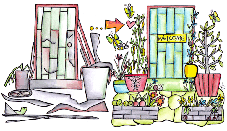 illustration showing importance of aesthetics in permaculture design 