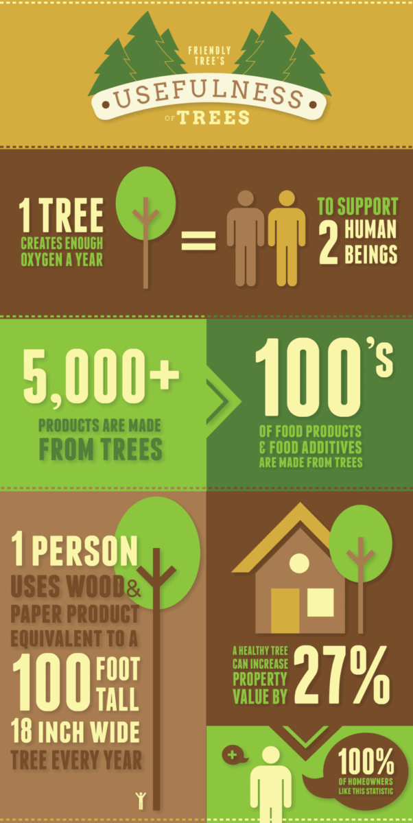 the usefulness of trees infographic