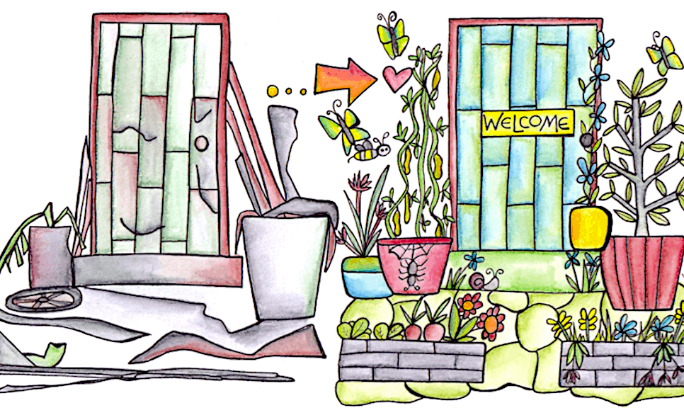 illustration showing importance of aesthetics in permaculture design 