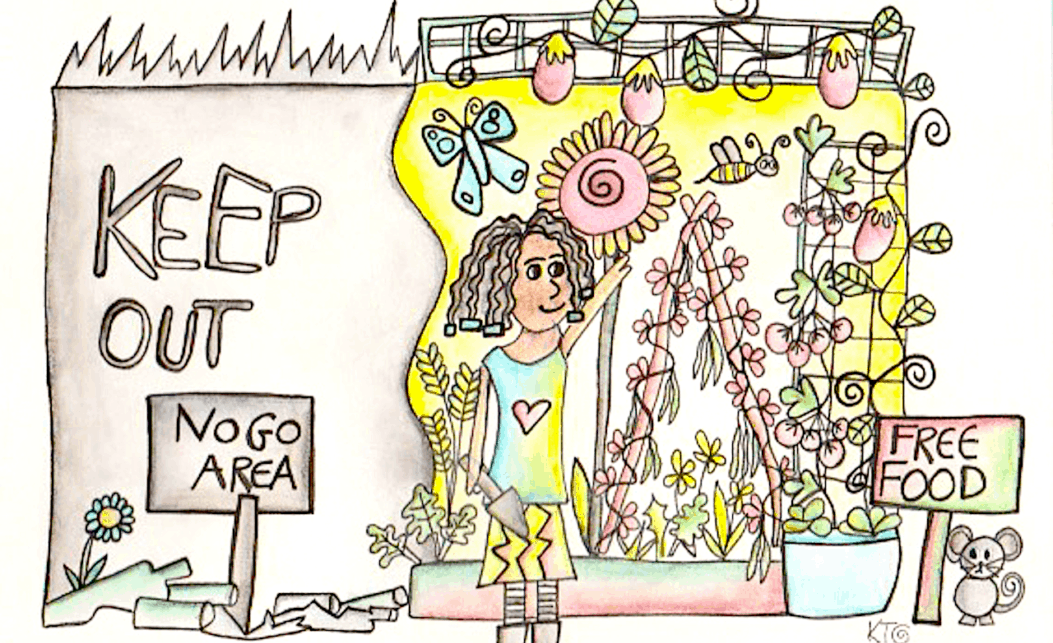 Final 6 Attitudinal Principles permaculture transformation illustration by kt shepherd